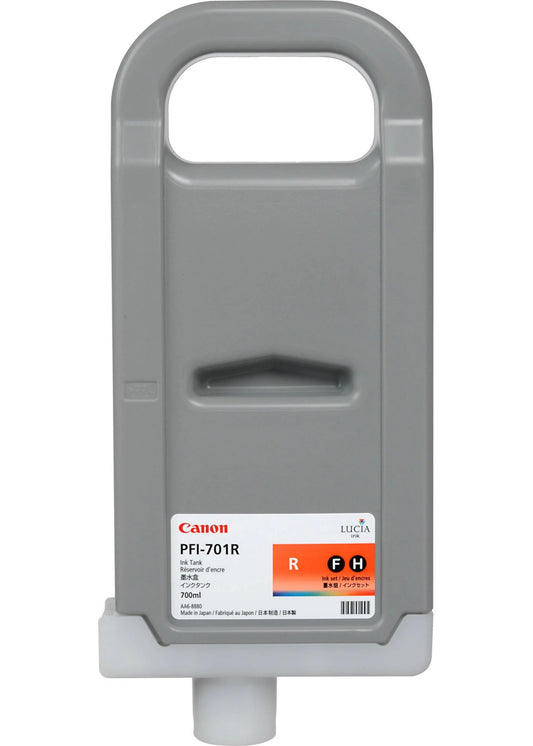 Genuine Canon 700ml PFI-701 Red High-Yield Ink Cartridge