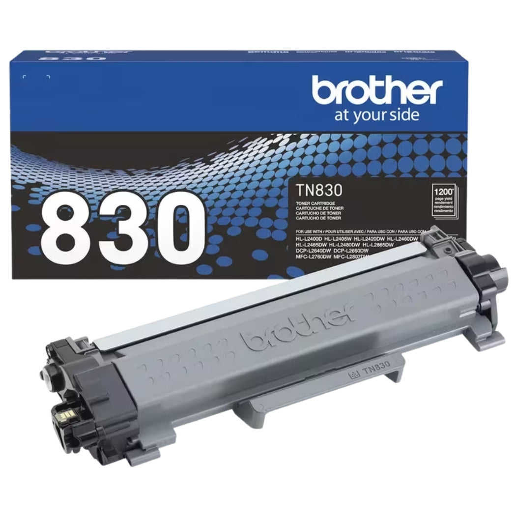 New, Pre-Owned - Brother 830 Black Standard Yield Printer Toner Cartridge, TN830BK