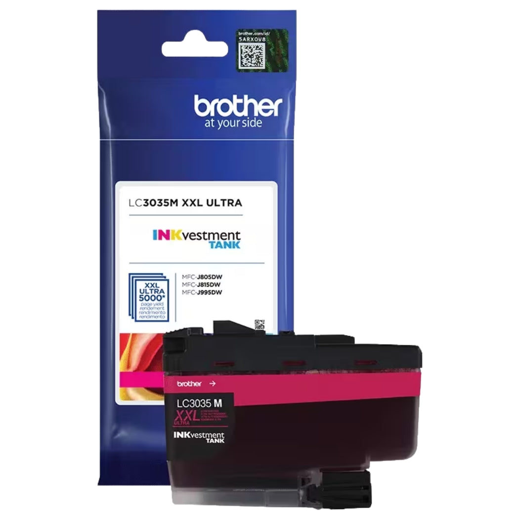 New, Pre-Owned - Brother LC3035M XXL Magenta Ultra High-Yield INKvestment Ink Tank