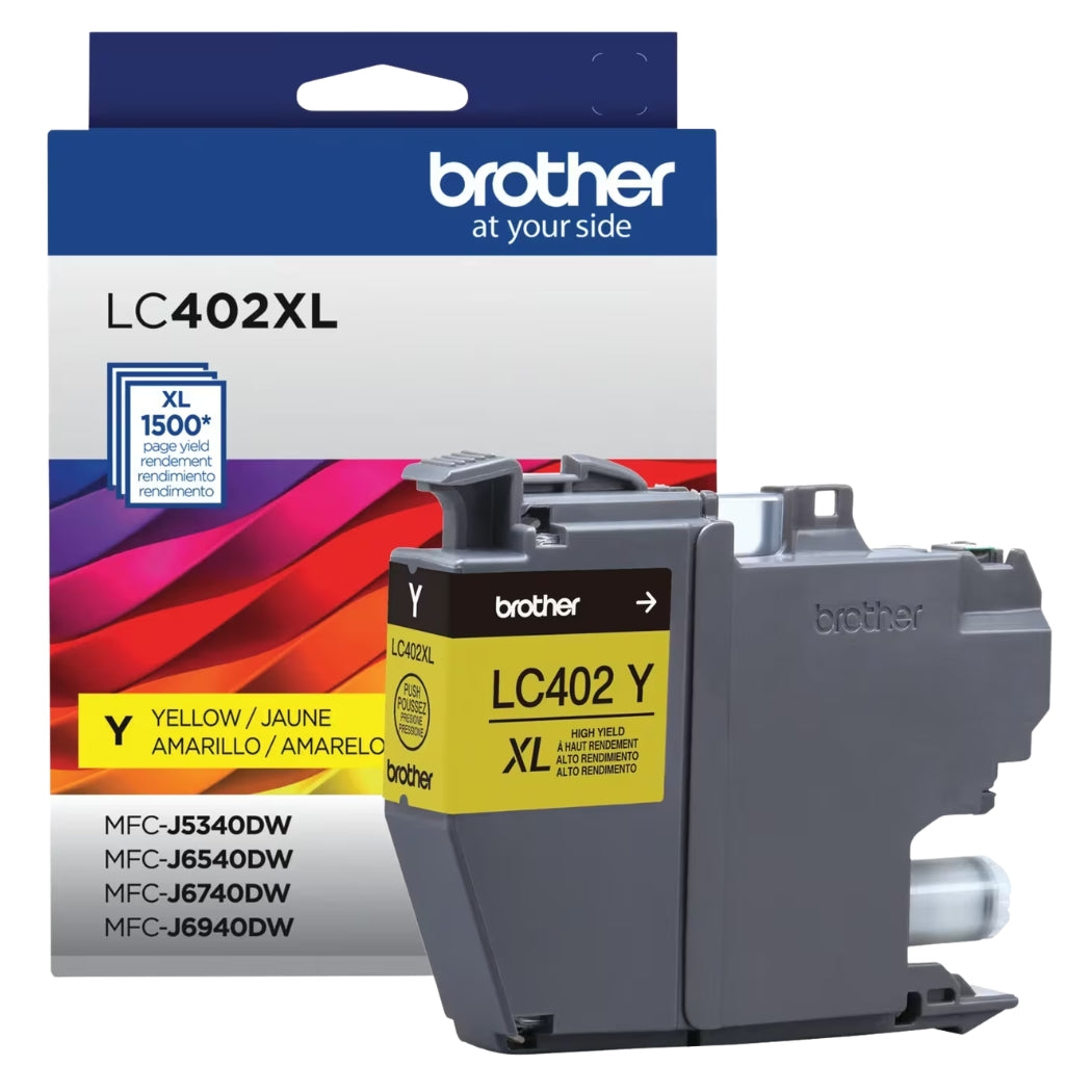 New, Pre-Owned - Brother LC402XLY High Yield Yellow Ink Cartridge
