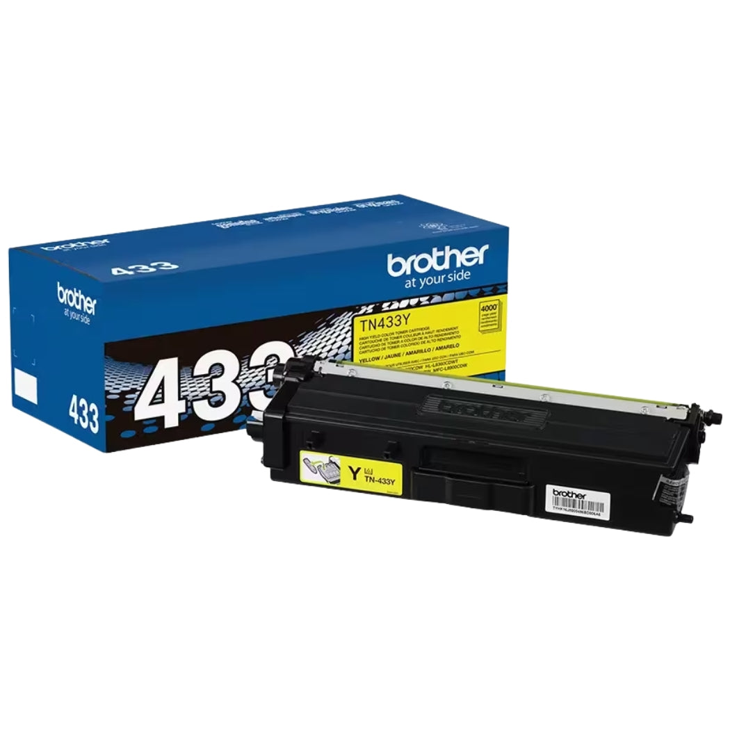 New, Pre-Owned - Brother TN-433 Yellow High-Yield Toner Cartridge, TN433Y