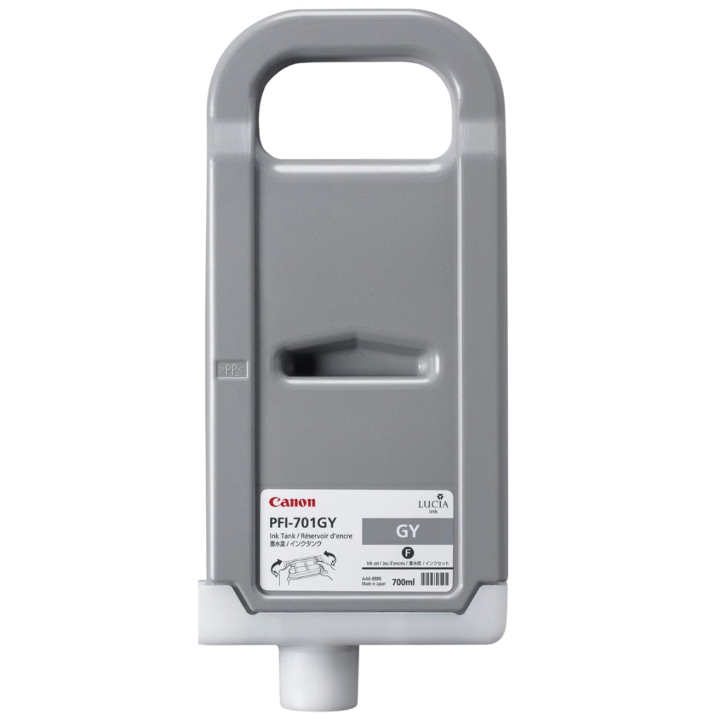 New, Pre-Owned - Canon 700ml PFI-701 Gray High-Yield Ink Cartridge, 0909B001AA