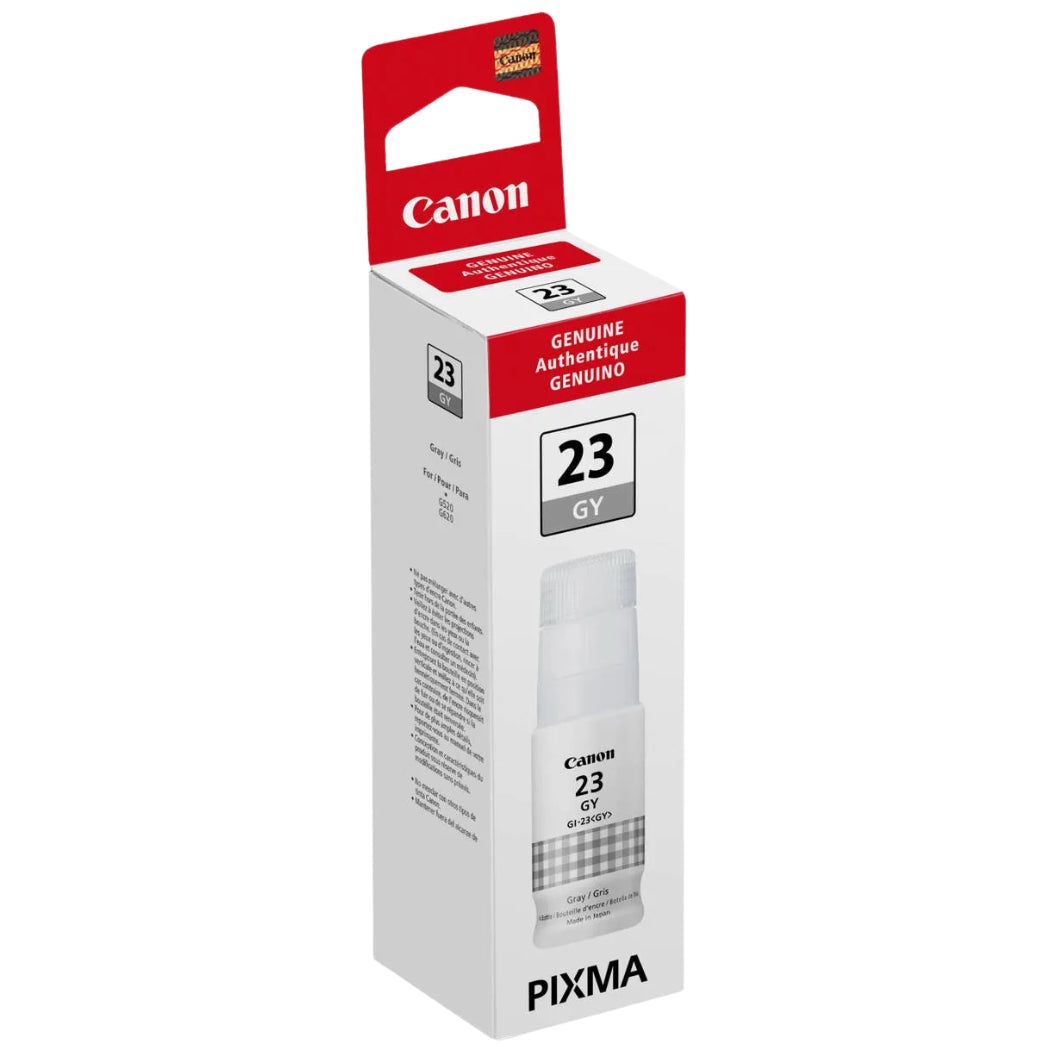 New, Pre-Owned - Canon GI-23 Standard-Yield Gray Ink Bottle, 4705C001