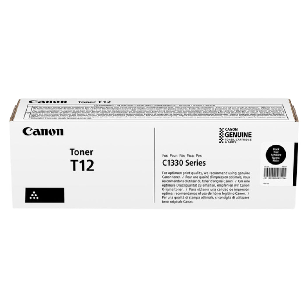 New, Pre-Owned - Canon T12 Standard Yield Black Toner Cartridge, 5098C006