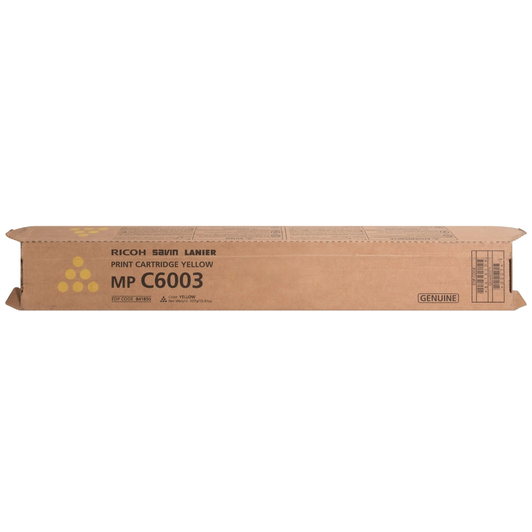 New, Pre-Owned - Ricoh MP C6003 High Yield Yellow Toner Cartridge, 841850