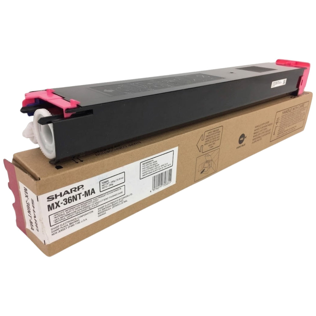New, Pre-Owned - Sharp MX-36NT Standard Yield Magenta Toner Cartridge, MX-36NT-MA