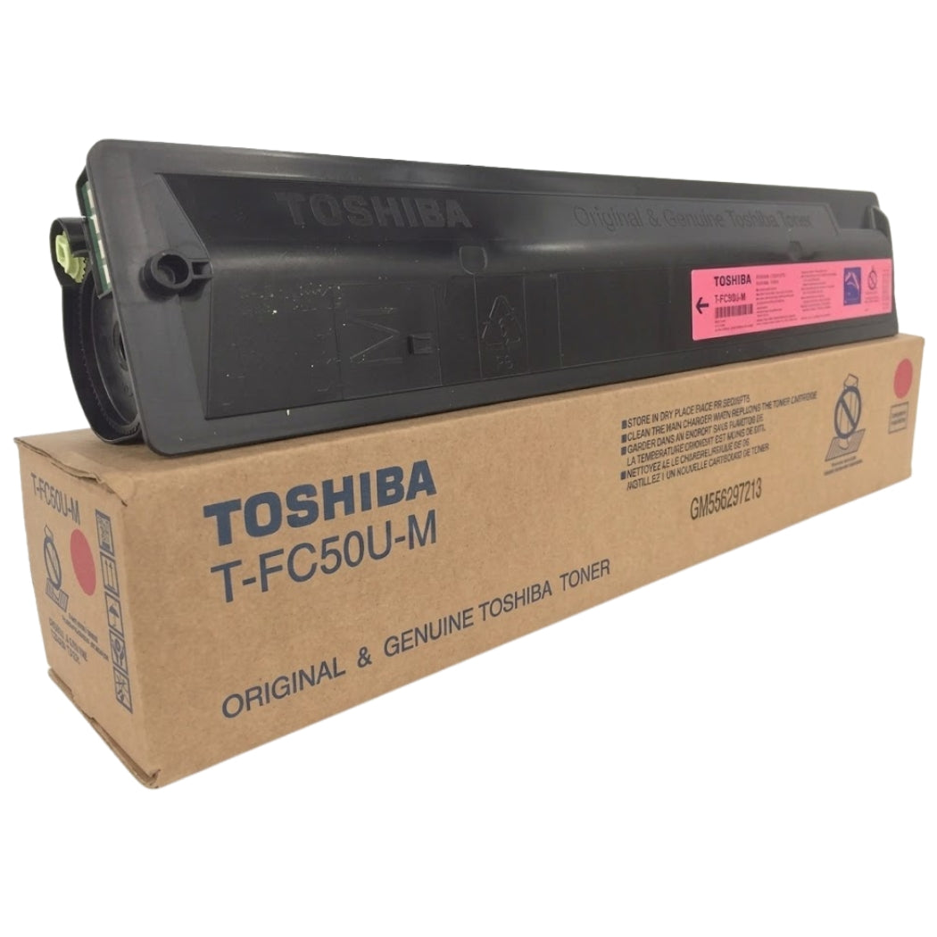 New, Pre-Owned - Toshiba TFC50UM Standard Yield Magenta Toner Cartridge, T-FC50U-M