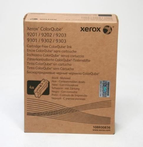 New, Pre-Owned - Xerox 108R00836 Black (4 Pack) Solid Ink ColorStix