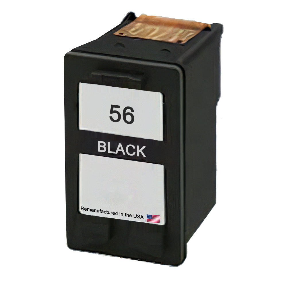 U.S. Remanufactured for HP 56 (C6656AN) Black Ink Cartridge