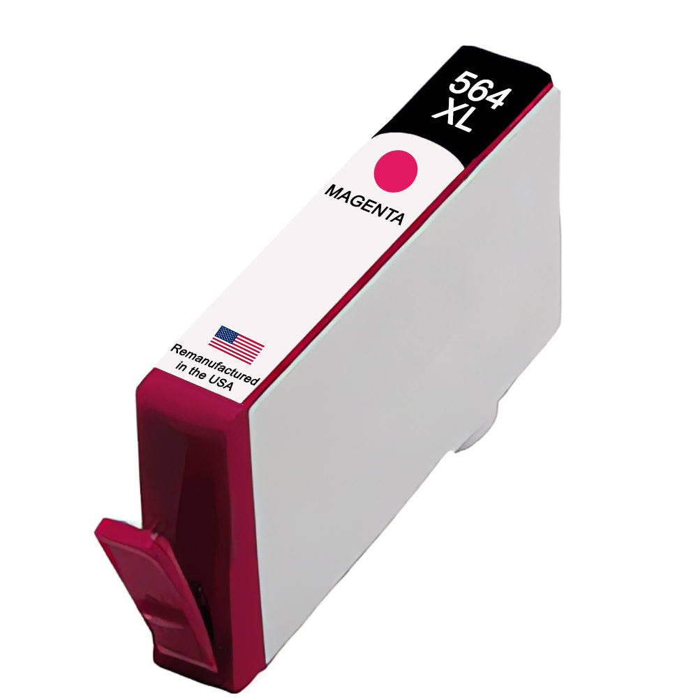 U.S. Remanufactured for HP 564XL (CB324WN) Magenta Ink Cartridge