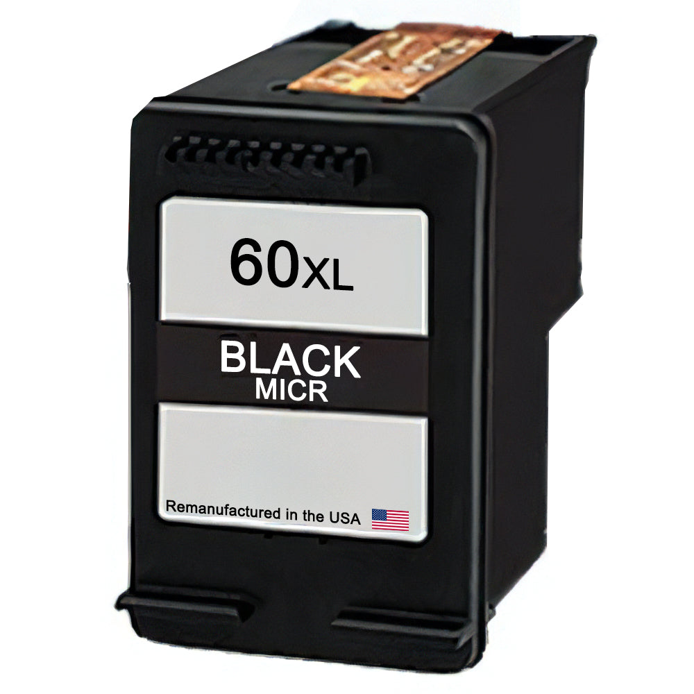 U.S. Remanufactured for HP 60XL (CC641WN) Black MICR Ink Cartridge