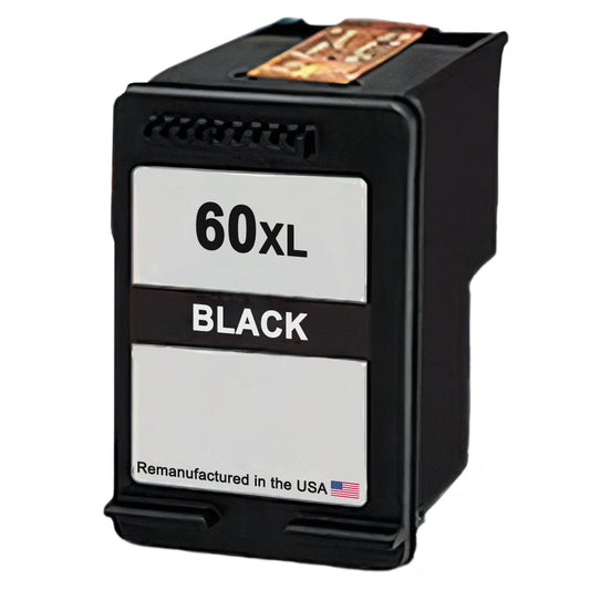 U.S. Remanufactured for HP 60XL (CC641WN) Black Ink Cartridge