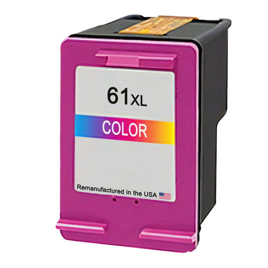 U.S. Remanufactured for HP 61XL (CH564WN) Tri-Color Ink Cartridges