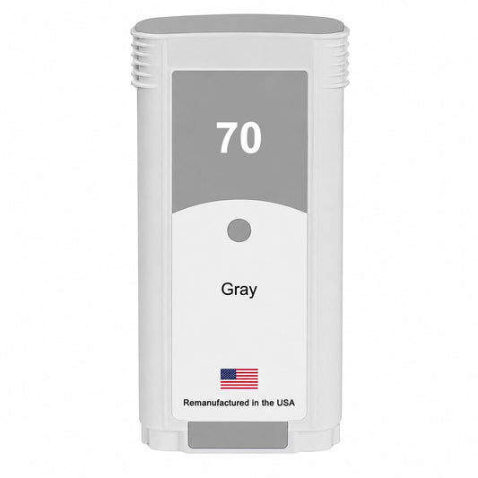 U.S. Remanufactured for HP 70 130-ml (C9450A) Gray Ink Cartridge
