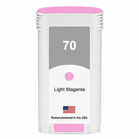 U.S. Remanufactured for HP 70 130-ml (C9455A) Light Magenta Ink Cartridge