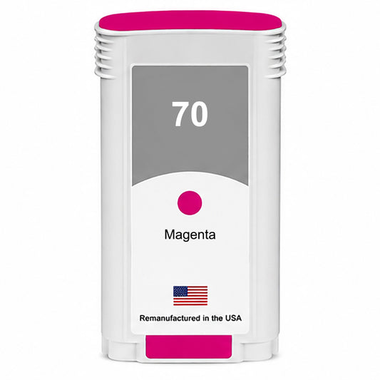 U.S. Remanufactured for HP 70 130-ml (C9453A) Magenta Ink Cartridge
