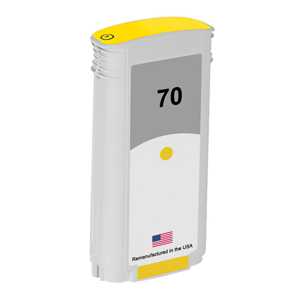 U.S. Remanufactured for HP 70 130-ml (C9454A) Yellow Ink Cartridge