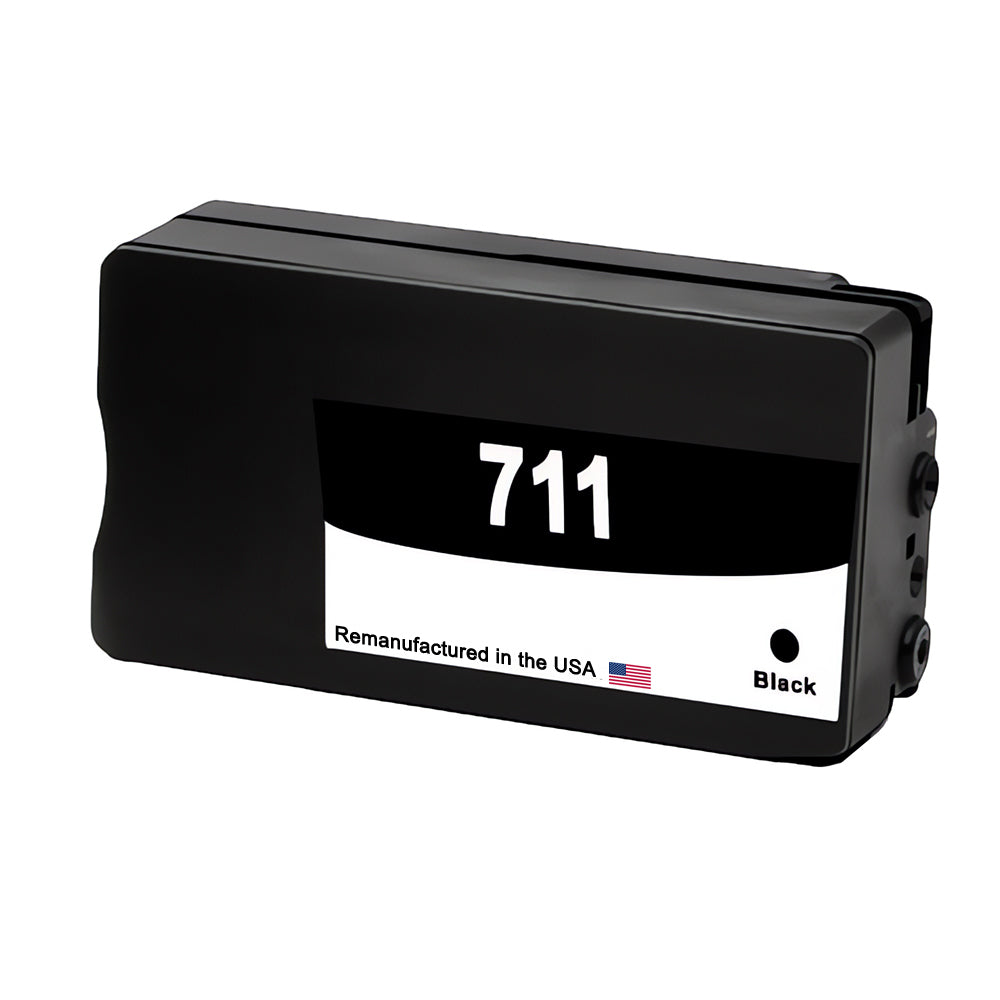 U.S. Remanufactured for HP 711 80-ml (CZ133A) Black Ink Cartridge