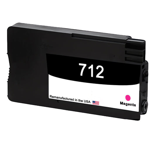 U.S. Remanufactured for HP 712 Magenta (3ED68A) 29-ml Ink Cartridge New Chip