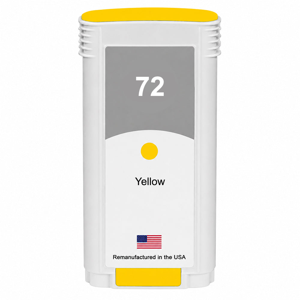 U.S. Remanufactured for HP 72 130-ml (C9373A) Yellow Ink Cartridge