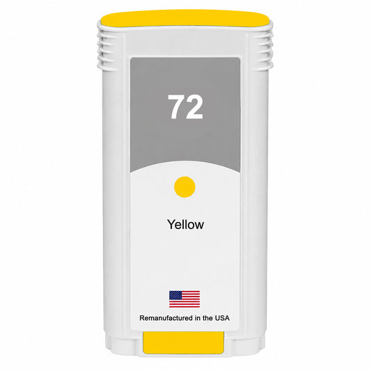 U.S. Remanufactured for HP 72 130-ml (C9373A) Yellow Ink Cartridge