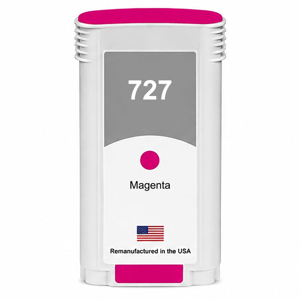 U.S. Remanufactured for HP 727 130ml (B3P20A) Magenta Ink Cartridges