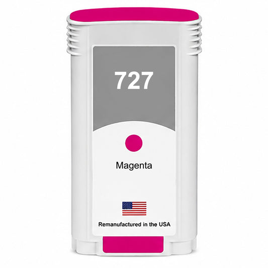 U.S. Remanufactured for HP 727 130ml (B3P20A) Magenta Ink Cartridges
