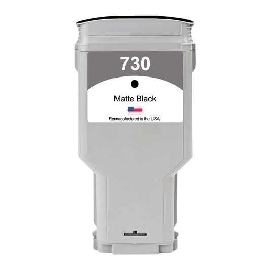 U.S. Remanufactured for HP 730 300ml (P2V71A) Matte Black Ink Cartridges