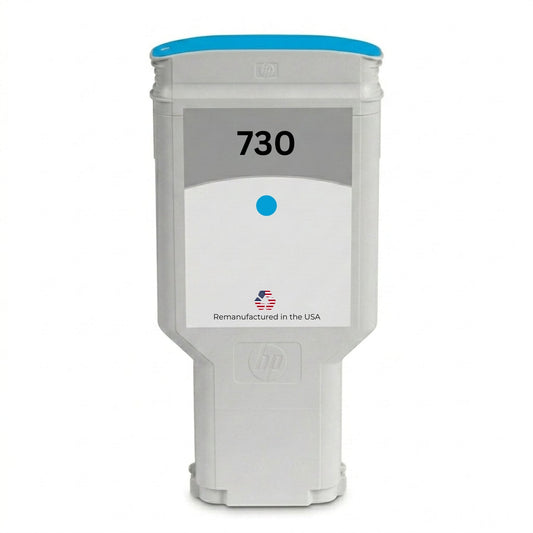 U.S. Remanufactured for HP 730 300ml  (P2V68A) Cyan Ink Cartridges