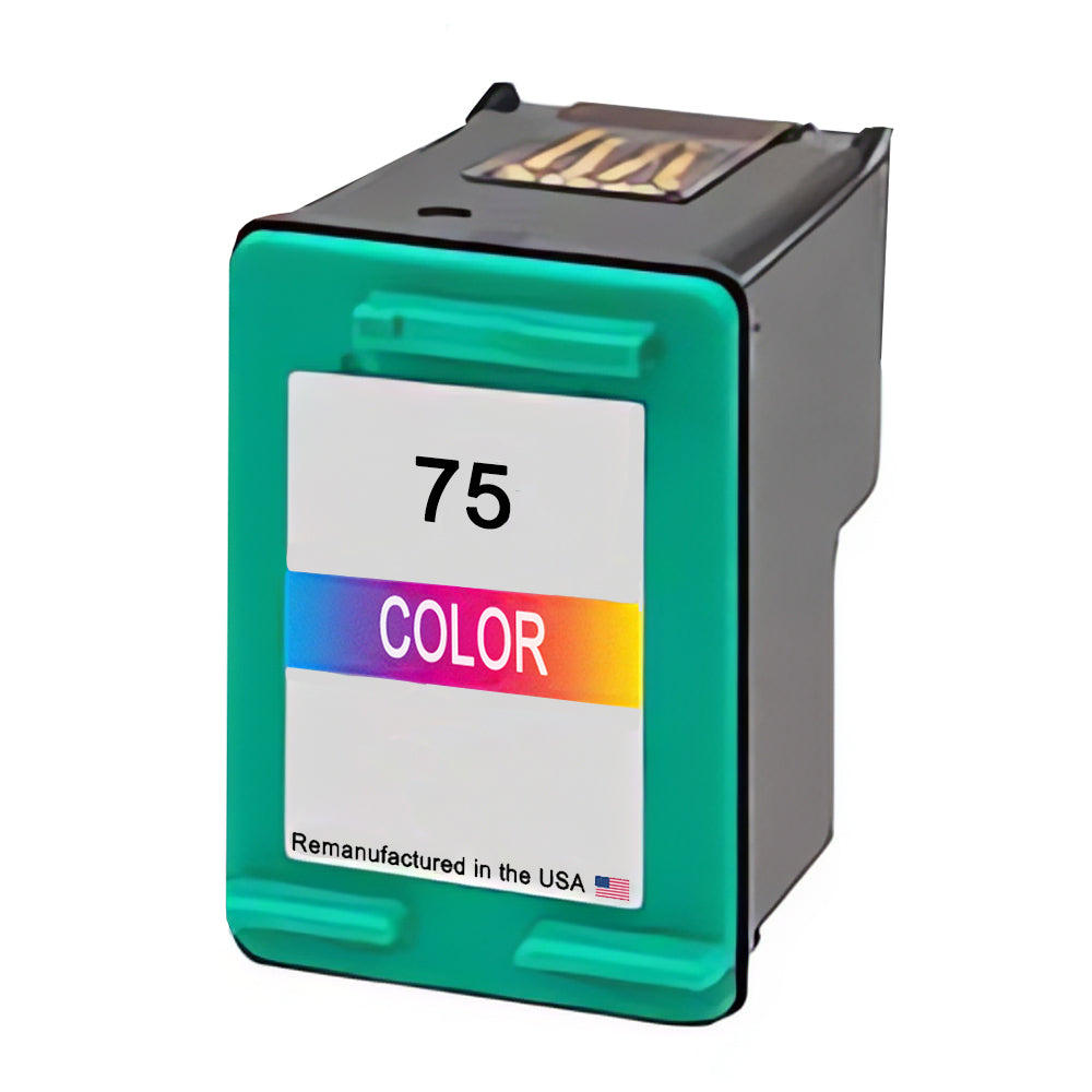 U.S. Remanufactured for HP 75 (CB337WN) Tri-Color Ink Cartridge