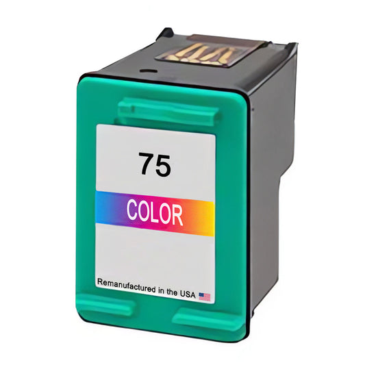 U.S. Remanufactured for HP 75 (CB337WN) Tri-Color Ink Cartridge