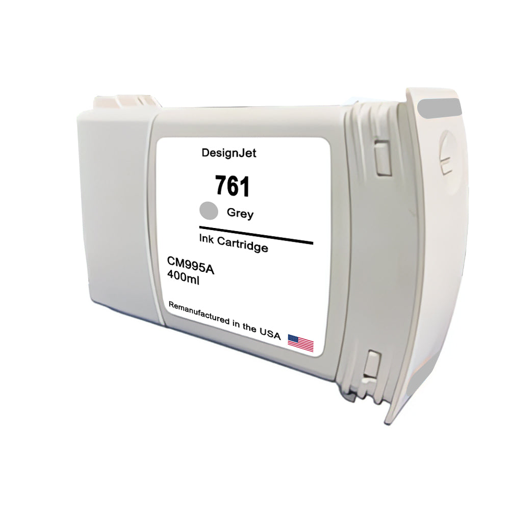 U.S. Remanufactured for HP 761 400ml (CM995A) Gray Ink Cartridge