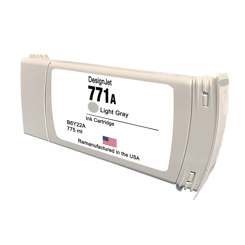 U.S. Remanufactured for HP 771 775ml (B6Y22A) Light Gray Ink Cartridge