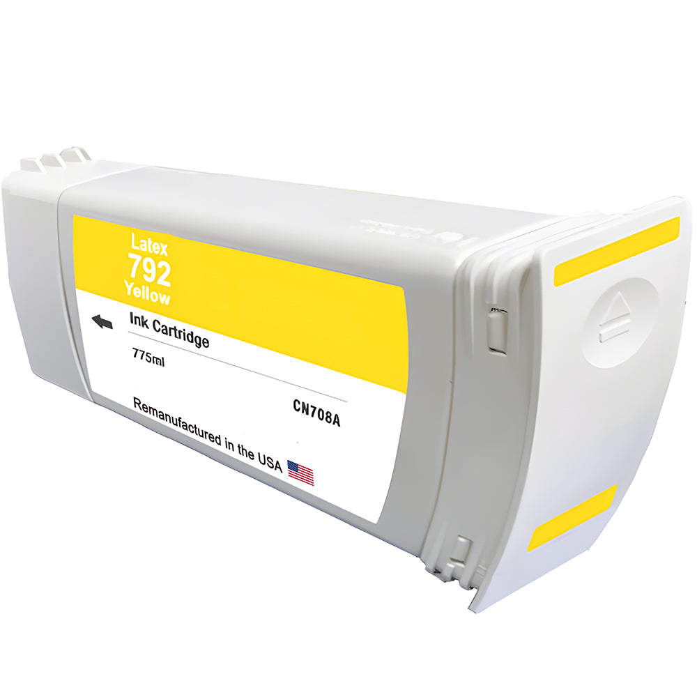 U.S. Remanufactured for HP 792 775ml (CN708A) Yellow Ink Cartridge