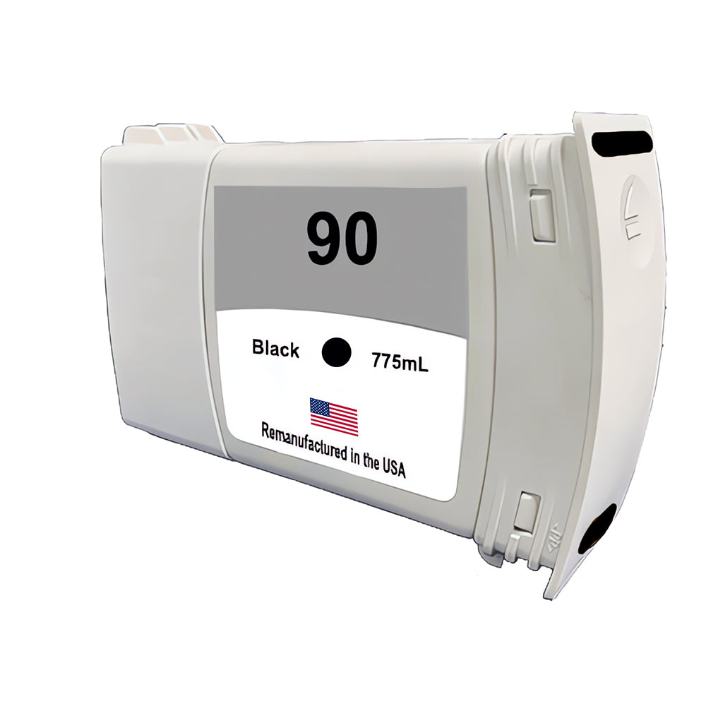 U.S. Remanufactured Ink Cartridge for HP 90 775mL (C5059A) Black