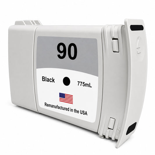 U.S. Remanufactured Ink Cartridge for HP 90 775mL (C5059A) Black