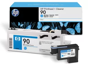 Original HP 90 (C5054A) Black Printhead & Cleaner Cartridge