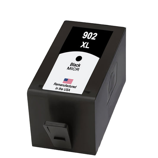 U.S. Remanufactured for HP 902XL (T6M14AN) Black MICR Ink Cartridge