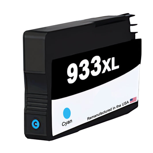 U.S. Remanufactured for HP 933XL (CN054AN) Cyan Ink Cartridge