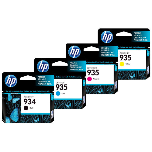 Original HP 934 Black/935 Cyan, Magenta, Yellow Ink Cartridges