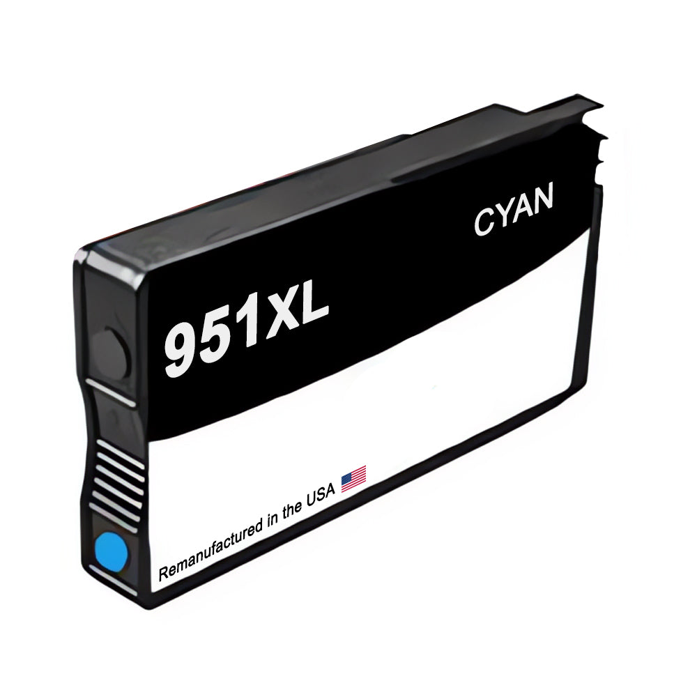 U.S. Remanufactured for HP 951XL (CN046AN) Cyan Ink Cartridge