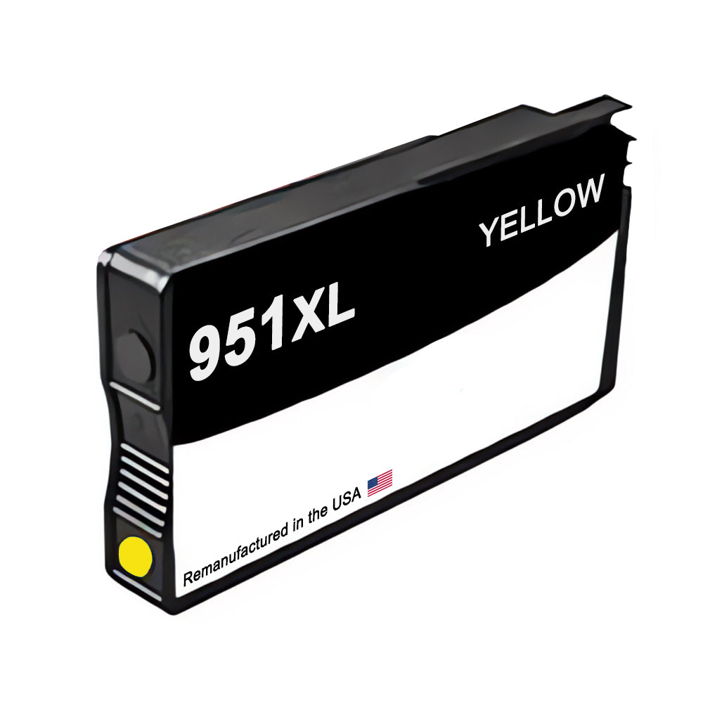 U.S. Remanufactured for HP 951XL (CN048AN) Yellow Ink Cartridge