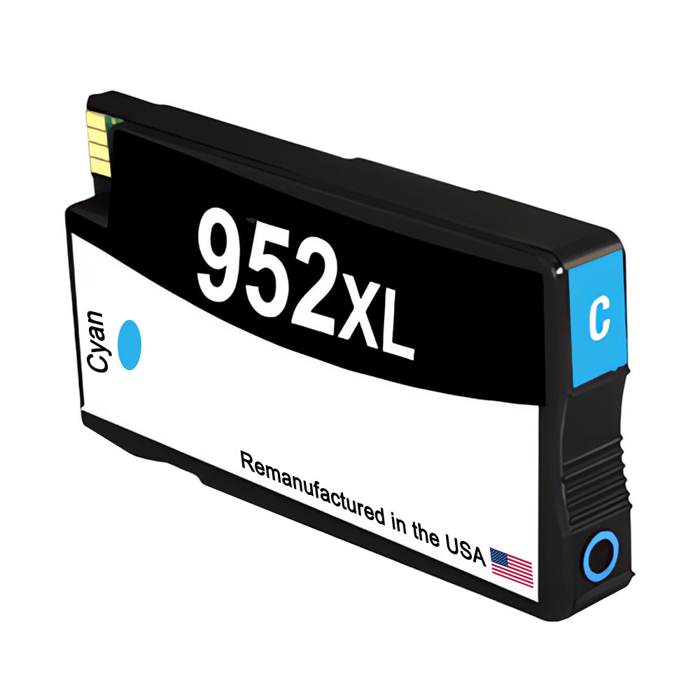 U.S. Remanufactured for HP 952XL (L0S61AN) Cyan Ink Cartridge