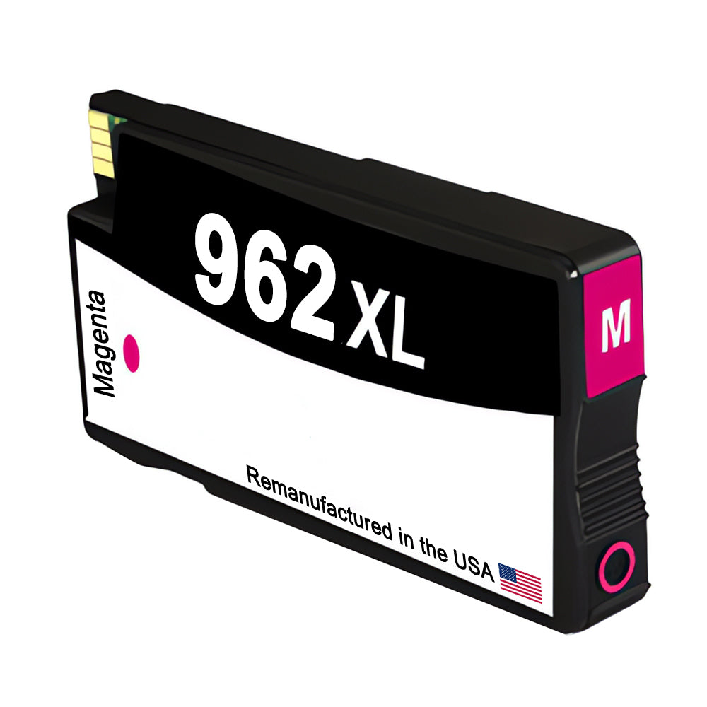 U.S. Remanufactured for HP 962XL (3JA01AN) Magenta Ink Cartridge