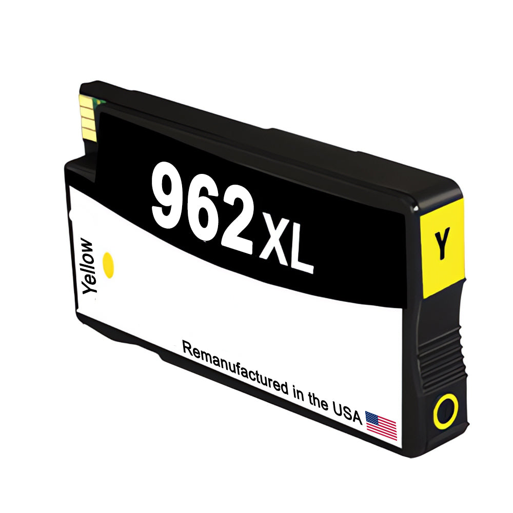 U.S. Remanufactured for HP 962XL (3JA02AN) Yellow Ink Cartridge