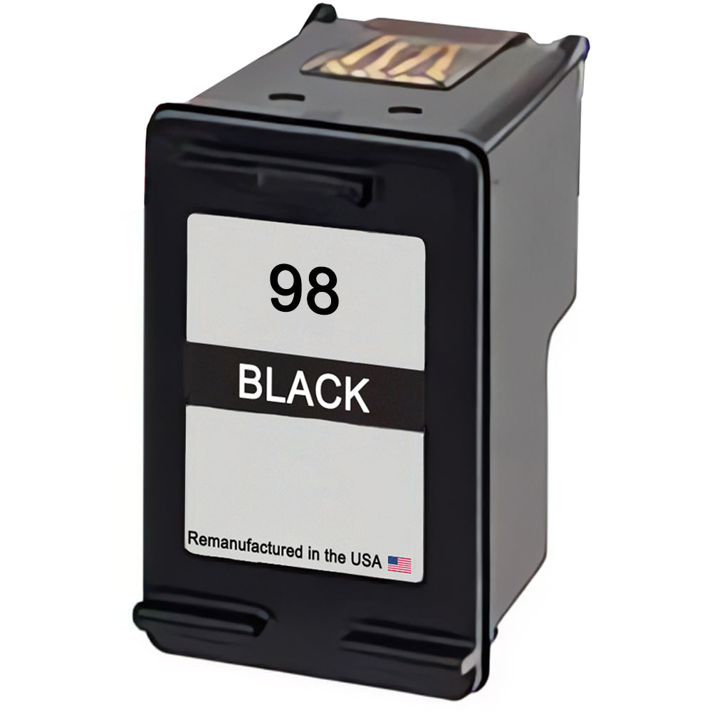 U.S. Remanufactured for HP 98 (C9364WN) Black Ink Cartridge