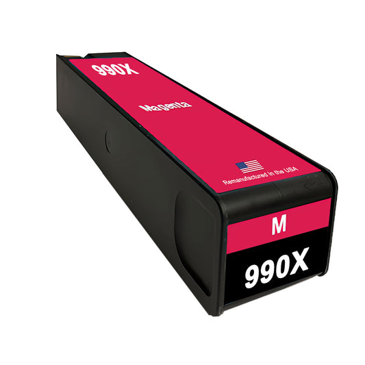 U.S. Remanufactured for HP 990X (M0J93AN) Magenta Ink Cartridge