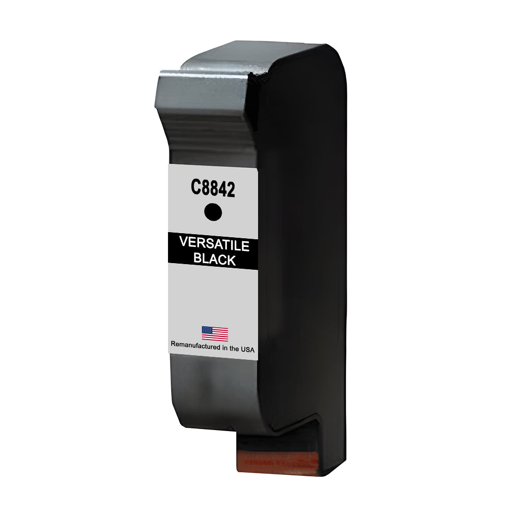 U.S. Remanufactured for HP C8842A Versatile Black Ink Cartridge