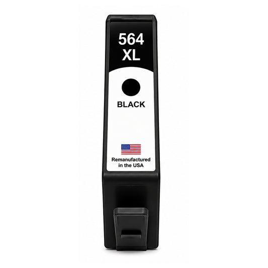 U.S. Remanufactured for HP 564XL (CN684WN) Black Ink Cartridge