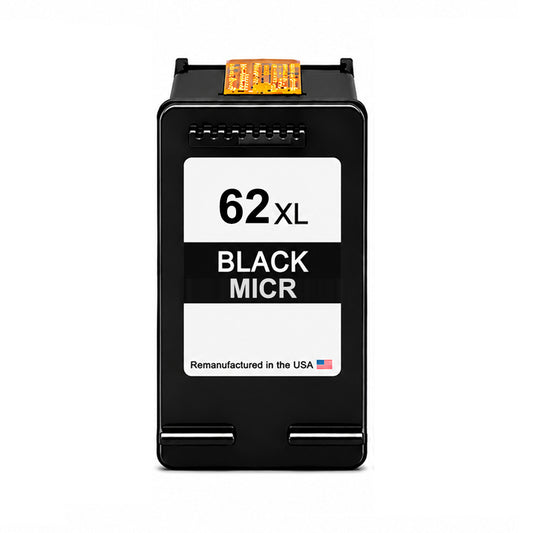 U.S. Remanufactured for HP 62XL (C2P05AN) Black MICR Ink Cartridge
